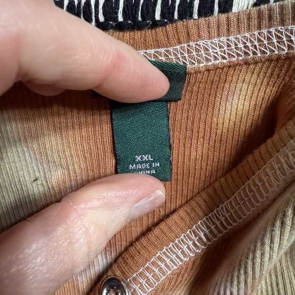 Wild Fable Brown and Cream Fitted Tank Bodysuit - Picture 5 of 11